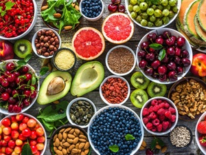 A selection of healthy foods