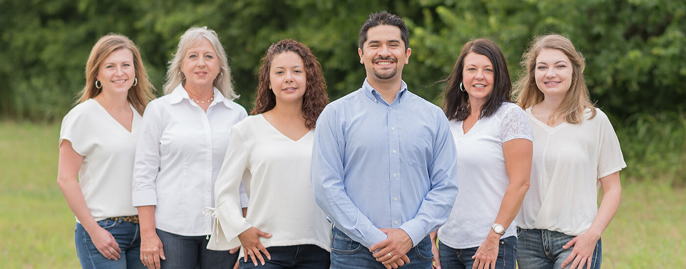 Doctor Aguilar and his dental team