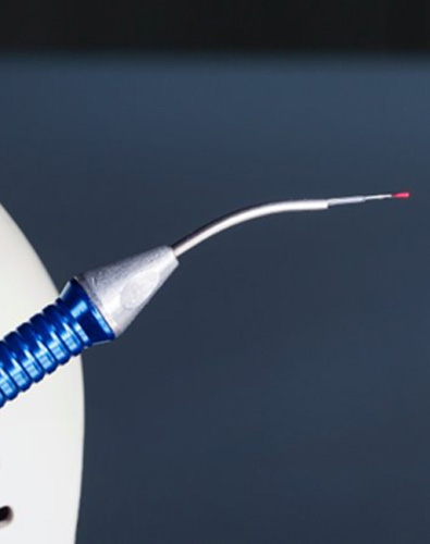 Close up of a dental laser