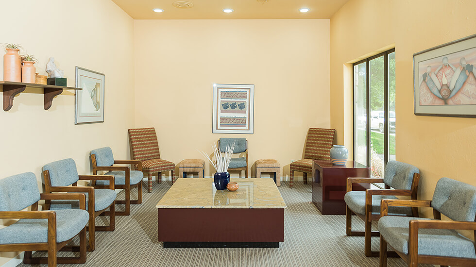 Denton dental office waiting room